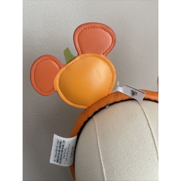Disney Mickey Mouse 2025 Halloween Headband Pumpkin Jack O Lantern Ears NEW - Picture 8 of 12